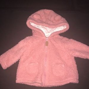 Pink zip up hoodie